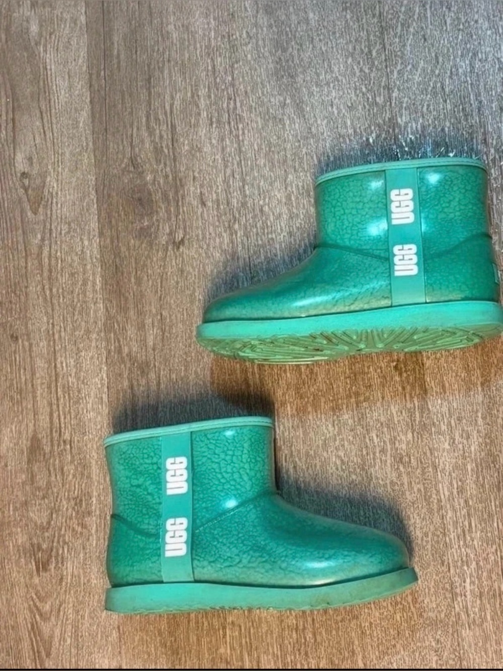 UGG Kids Teal Green Waterproof Short Boot
